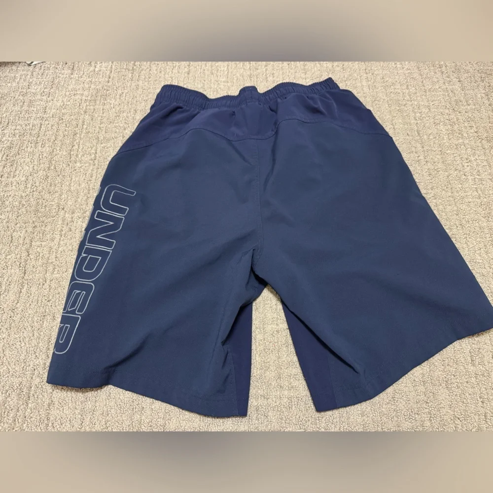 Under Armour Men's Navy Athletic Shorts - Picture 4 of 4